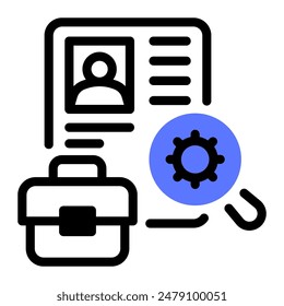 This Job description icon is suitable for employee, employment, worker, etc.