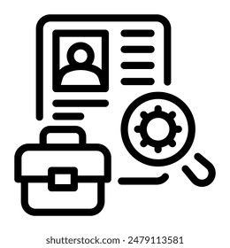 This job description icon is suitable for employee, employment, worker, etc.