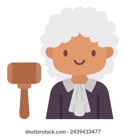 This Judge icon is suitable for Profession, occupation, job, avatar, etc.
