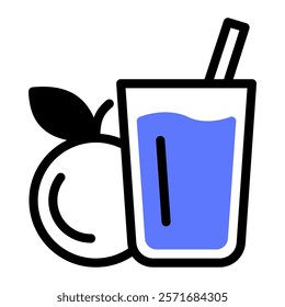 This Juice icon is suitable for Fitness, Healthy Lifestyle, Sports, etc.