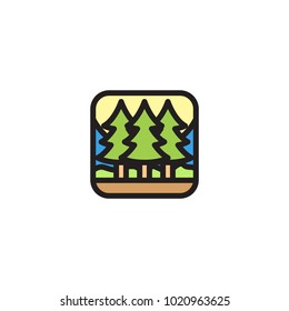 This jungle vector app icons logo would suitable with your content
