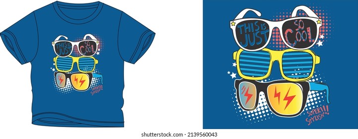 this is just so cool t-shirt design background color is a blue and t-shirt color is a blue beautiful color and beautiful design