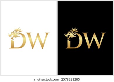 This kind of design would be clean, bold, and highly stylized, perfect for a logo, branding, or an illustration that plays on the initial "D" while capturing the fierce spirit of a dragon