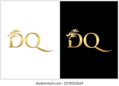 This kind of design would be clean, bold, and highly stylized, perfect for a logo, branding, or an illustration that plays on the initial "D" while capturing the fierce spirit of a dragon