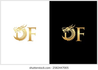 This kind of design would be clean, bold, and highly stylized, perfect for a logo, branding, or an illustration that plays on the initial "D" while capturing the fierce spirit of a dragon