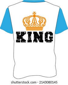 This King T-Shirt configuration ideal for any private or corporate use. 
All primary components are editable and adaptable.