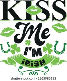 This "Kiss Me I'm Irish" t-shirt is perfect for anyone looking to celebrate their Irish heritage or show their love for St. Patrick's Day. The iconic phrase "Kiss Me I'm Irish" is a lighthearted