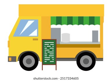 This is a kitchen car with menu