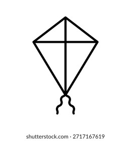 Este es un icono de cometa, uno de los iconos del conjunto de iconos del día internacional de los niños.