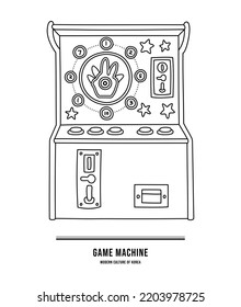 This is Korea's retro culture. This is a rock-paper-scissors game amusement machine used by children in the old days.