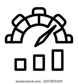 This KPI icon is suitable for Business, Business Operation, etc