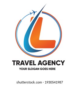 This is a L Letter Logo for travel agency business