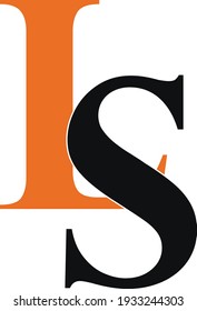 Este es el diseño del logotipo de la letra L S 