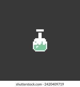 Dies ist ein Lab-Icon in Pixelkunst mit einfacher Farbe und schwarzem Hintergrund , dieses Element gut für Präsentationen, Sticker, Icons, T-Shirt-Design, Spiel-Objekt, Logo und Projekt.