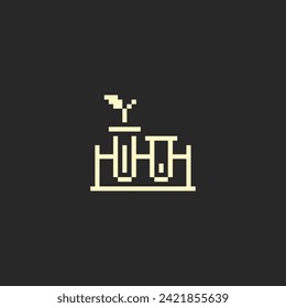 this is lab icon in pixel art with white color and black background ,this item good for presentations,stickers, icons, t shirt design,game asset,logo and project.
