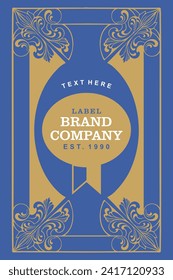 This label brings back the freshness of retro-style lemonade with bright illustrations and colors. Suitable for lemonade drinks that want a classic look