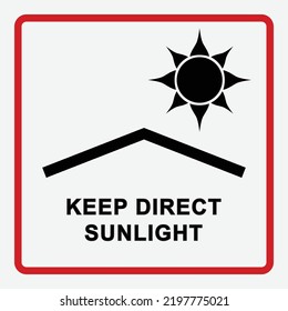 This label is used for goods or packages that need to be protected from direct sunlight. Shade is required so as not to damage the contents of the package or packaging