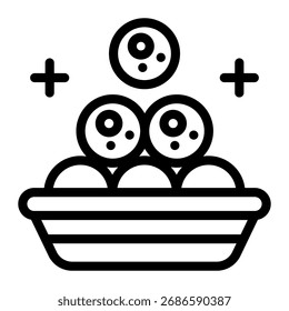 Este ícone de Ladoo é adequado para a cultura da Índia, etc.