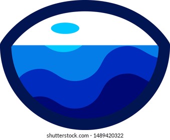 this is lake flat icon