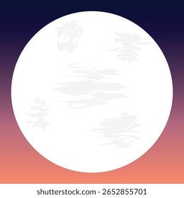 Esta lua cheia grande no meio da noite