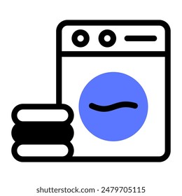 This Laundry icon is suitable for hotel, accommodation, vacation, etc.