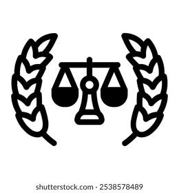 This Law firm icon is suitable for law, justice, legal, etc.