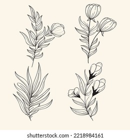 this is a 
Leaf And Flowers Template 
