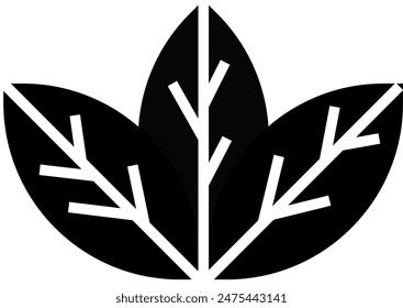 This is a leaf icon icon with glyph and pixel perfect style this is one of the icons from the icon sets with Agriculture theme