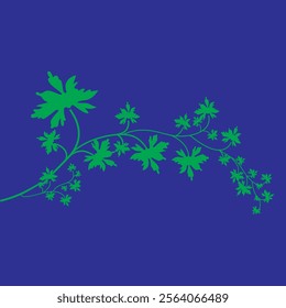 This leaves graphics is beautiful. Use it as wallpaper in your guest bedroom, living room, kids’ room or home office. with blue background