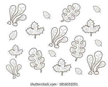 This is leaves and vector picture
