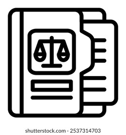 This Legal file icon is suitable for law, justice, legal, etc.