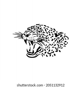 this is leopard inspired line art
