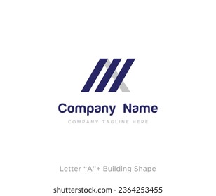 This is a letter "A" and Building shape logo