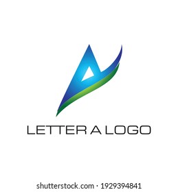 Este es el diseño del logotipo de la letra "A".