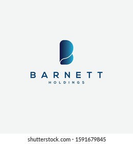 This is a letter "B" logo design template