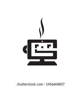 this letter based G logo is a combination of PC, disc, and coffee mug.
fits for internet and gaming cafe or as an icon this logo can be customized as requested.