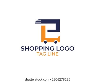 this is a letter 'e' shopping logo.