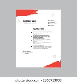 This is letter Head Design. Its helps your business commucation.