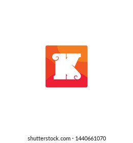 This is a Letter icon Design. It's flat type design with abstract color.