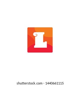 This is a Letter icon Design. It's flat type design with abstract color.