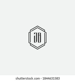 this is letter JB logo design