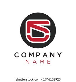 This is a Letter KS Shield Logo