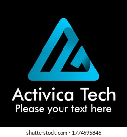 This is A letter logo design template illustration. suitable for brand, media, app, symbol, corporate,agency etc