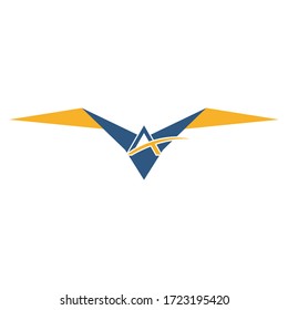 this is a A letter logo with flying concept