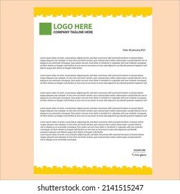This is a Letterhead Template