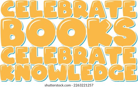 This lettering vector design celebrates the power of books and knowledge to open up our minds and hearts to endless possibilities.