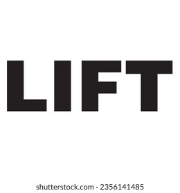 This is a Lift typography design.