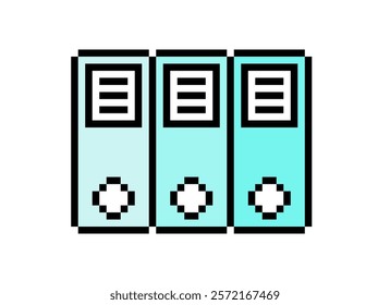 this is light blue file icon in pixel art style ,this item good for presentations,stickers, icons, t shirt design,game asset,logo and project.