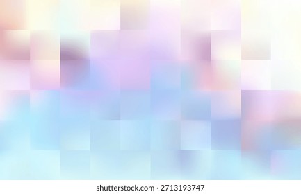 This light pastel colors lowpoly mosaic Abstract Background with Blurred Squares is perfect for Creative Designs, bringing tranquility to any project