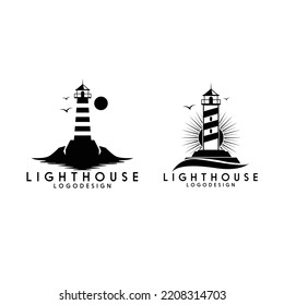 this is a Lighthouse logo template 